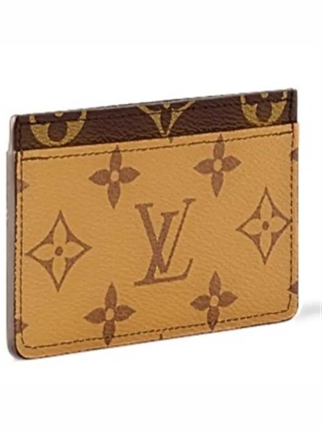 Monogram Reverse Canvas Card Wallet Brown - LOUIS VUITTON - BALAAN 6