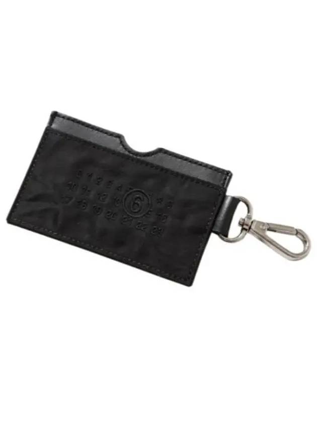 Embroidery Numeric Logo Card Wallet Key Holder Black - MAISON MARGIELA - BALAAN 2