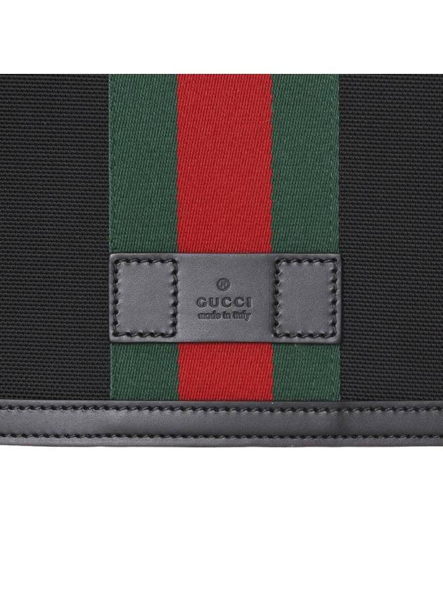 Web Stripe Techno Messenger Bag Black - GUCCI - BALAAN 6