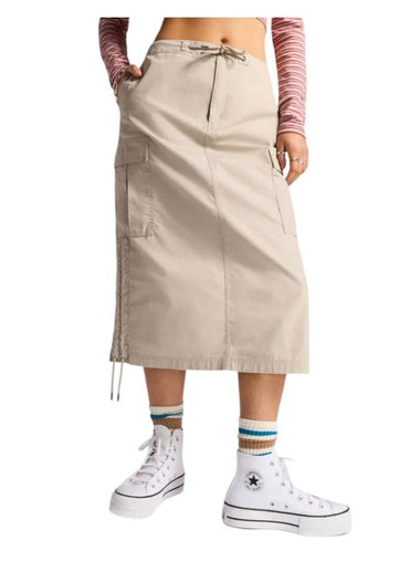 Woven Long Cargo H-Line Skirt Papyrus - CONVERSE - BALAAN 1