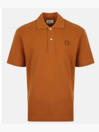 Bold Fox Head Patch Comfort Polo Shirt Orange - MAISON KITSUNE - BALAAN 2