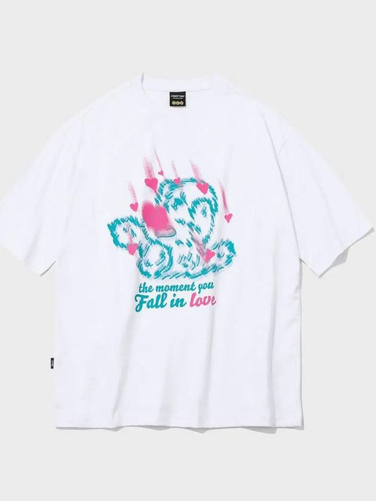 Heart Bang Puppy Short Sleeve Tee White - CPGN STUDIO - BALAAN 1