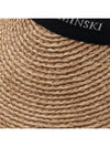 Women s Bianca Sun Visor HAT50265 NATURAL BLACK LOGO - HELEN KAMINSKI - BALAAN 7