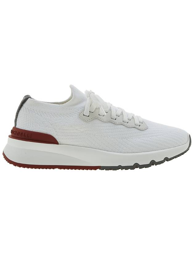 Knit Running Sneakers White - BRUNELLO CUCINELLI - BALAAN 3