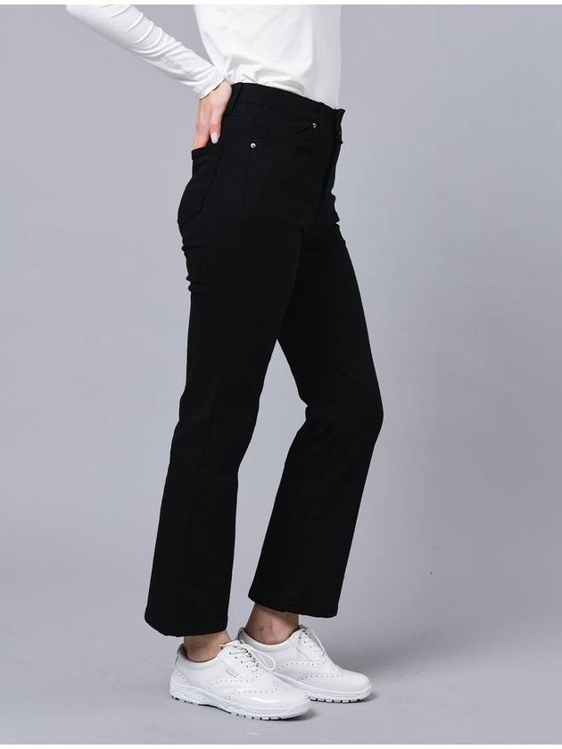 Cotton Span Waist Band 94 Semi Boot Cut Black Pants DO6222PT67 2 - DOYOUKNOWMC GOLF WEAR - BALAAN 4