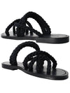 Jude Flat Sandals Black - SAINT LAURENT - BALAAN 2