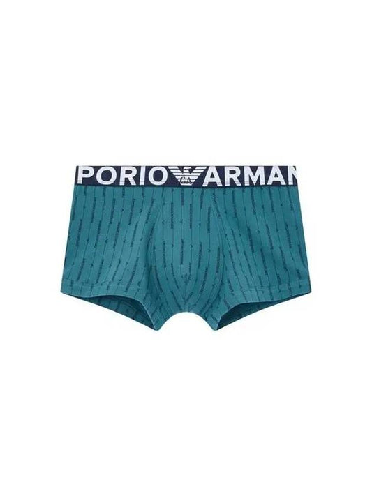 UNDERWEAR Men s Logo Stripe Cotton Drawn Dark Green 271083 - EMPORIO ARMANI - BALAAN 1