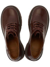 Milah Lace Up Leather Loafers Burgundy - CAMPER - BALAAN 3