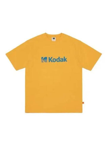 KODAK Apparel Essential Wording Logo Short Sleeve T Shirt YELLOW - KODO - BALAAN 1