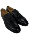 Tassel Leather Loafers Black - BRUNELLO CUCINELLI - BALAAN.