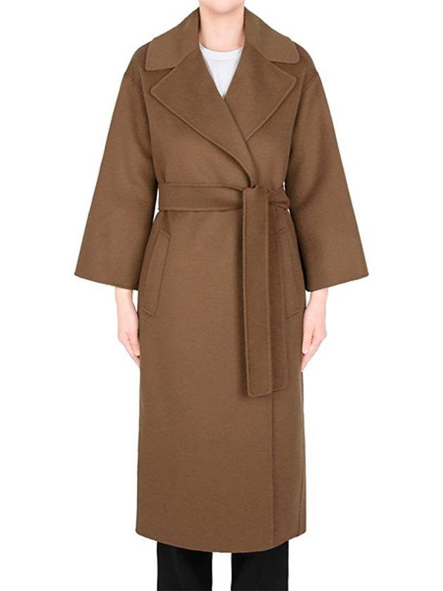 Brown Bronze Venice Wool Robe Coat VENICE 095 - MAX MARA - BALAAN 1