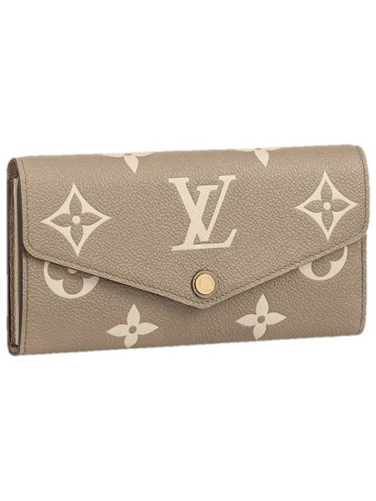 Sarah Monogram Empreinte Long Wallet Brown - LOUIS VUITTON - BALAAN 2