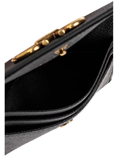 FERRAGAMO Leather Card Case, Women's, Black - SALVATORE FERRAGAMO - BALAAN 2