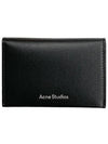 Folded Leather Card Wallet Black - ACNE STUDIOS - BALAAN 2