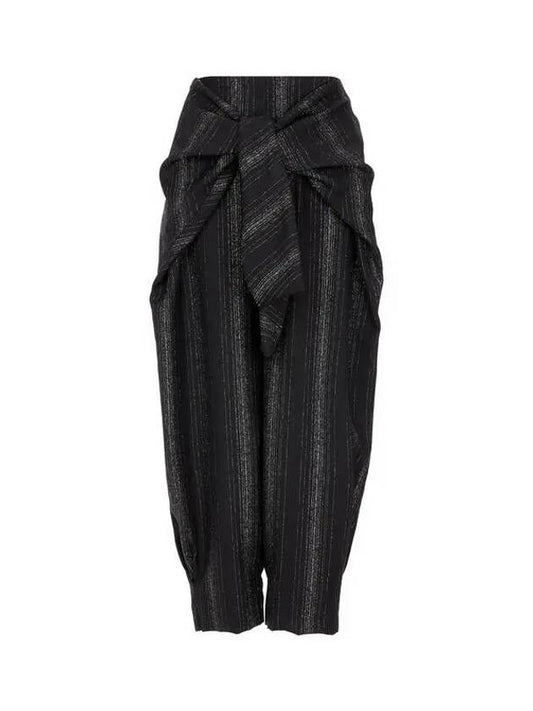 lurex detail pants black - STELLA MCCARTNEY - BALAAN 1