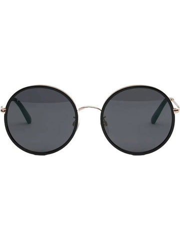 Eyewear Round Overfit Sunglasses Black - BALLY - BALAAN 1