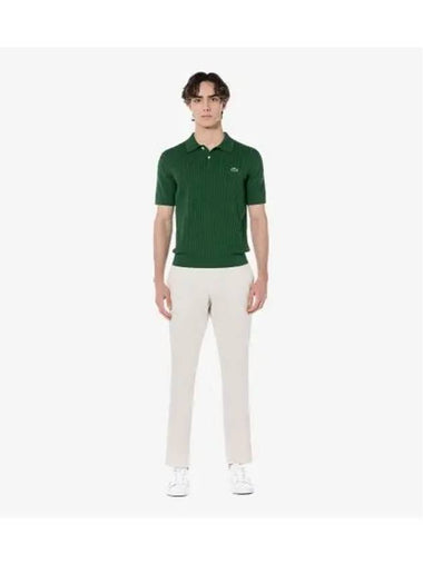 Men s Basic Tapered Chino Pants Cream - LACOSTE - BALAAN 1