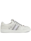 Screener Leather Low Top Sneakers Light Grey - GUCCI - BALAAN 2