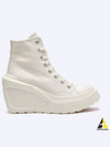 Chuck 70 De Luxe Wedge High Top Sneakers Egret - CONVERSE - BALAAN 2