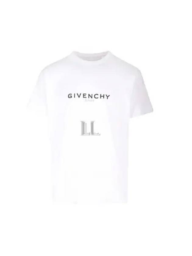 Reverse Oversized Short Sleeve T-Shirt White - GIVENCHY - BALAAN 2