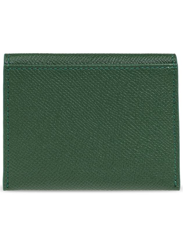 FERRAGAMO Leather Card Case, Women's, Green - SALVATORE FERRAGAMO - BALAAN 3