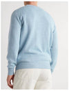 Men's Virgin Wool Knit Top Light Blue - BRUNELLO CUCINELLI - BALAAN.