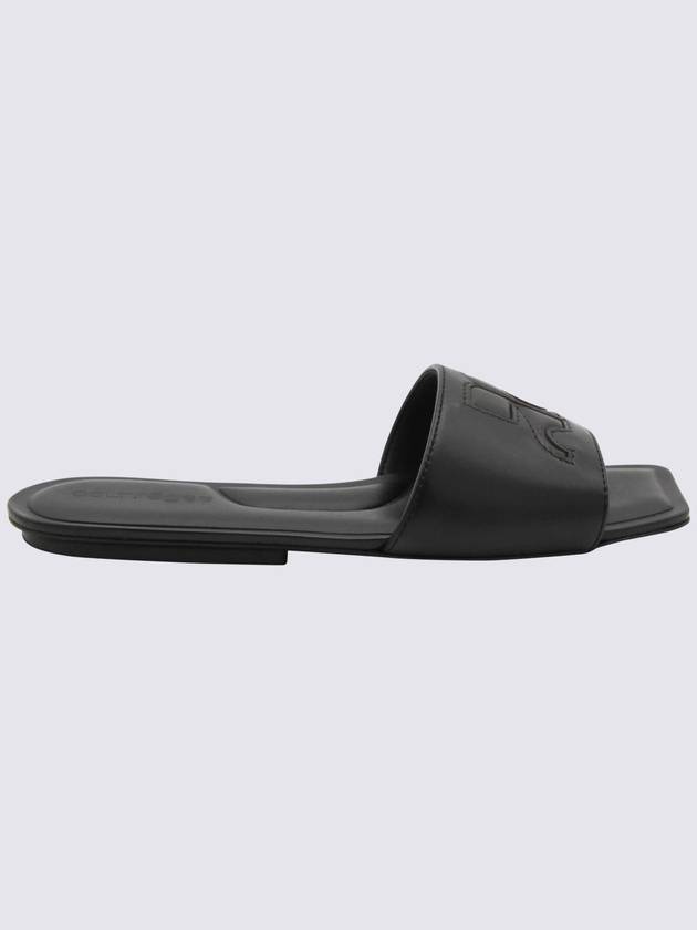 AC Leather Slipers Black - COURREGES - BALAAN 2