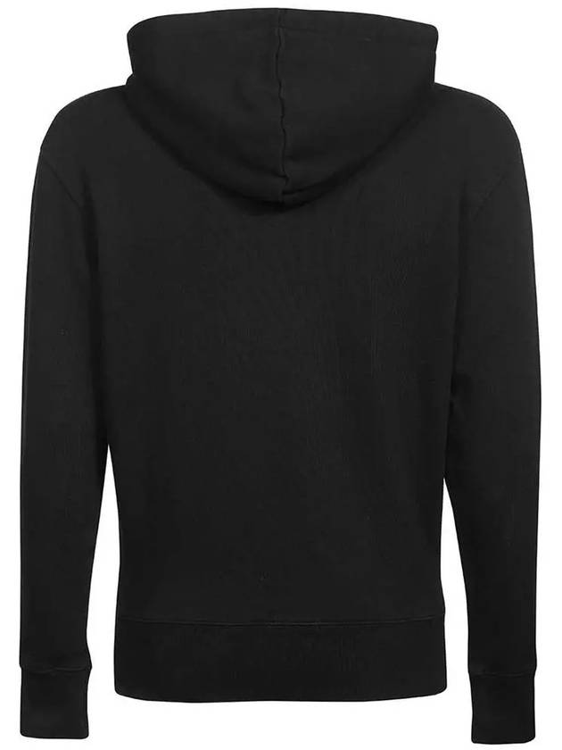 Chillax Fox Patch Classic Hoodie Black - MAISON KITSUNE - BALAAN 4