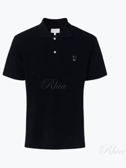 Bold Fox Head Patch Comfort Polo Shirt Black - MAISON KITSUNE - BALAAN 2