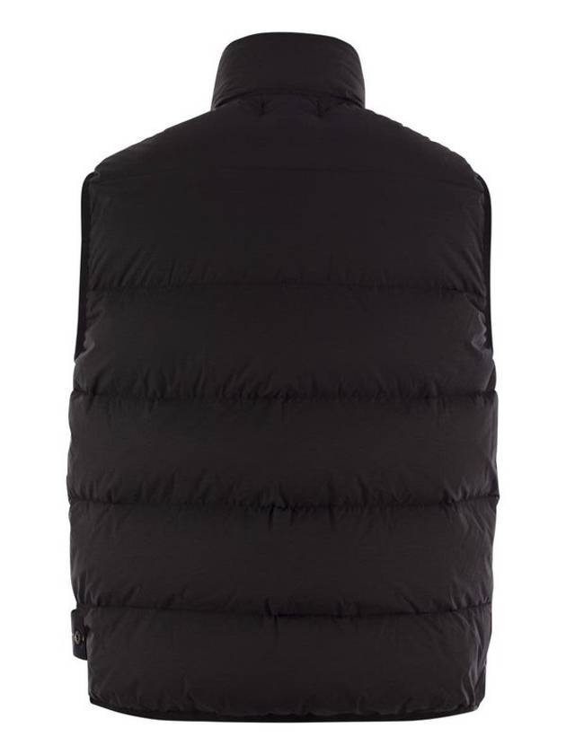 Seamless Tunnel Nylon Down Vest Black - STONE ISLAND - BALAAN 3