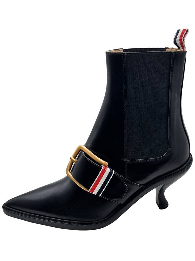 Vitello Curved Heel Buckle Chelsea Boots FFH221C L0059 001 - THOM BROWNE - BALAAN 2