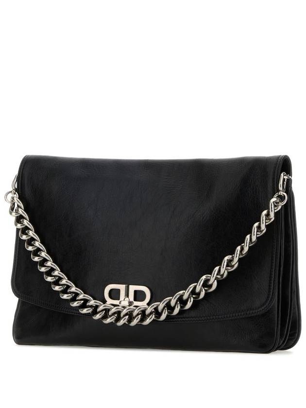 Women's BB Soft Large Flap Shoulder Bag Black - BALENCIAGA - BALAAN 3