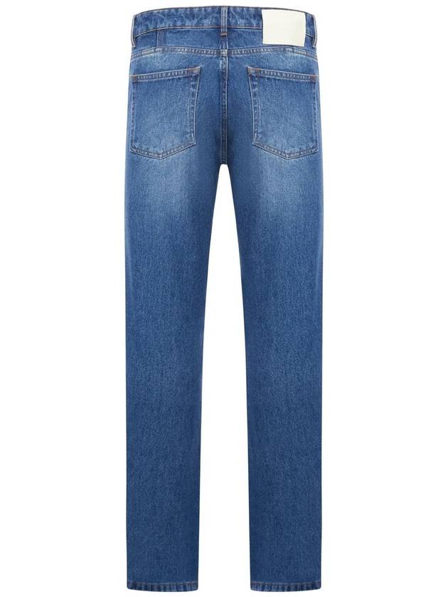 Classic Fit Denim Jeans Vintage Blue - AMI - BALAAN 3