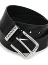 B Visble Leather Belt Black - DIESEL - BALAAN 5