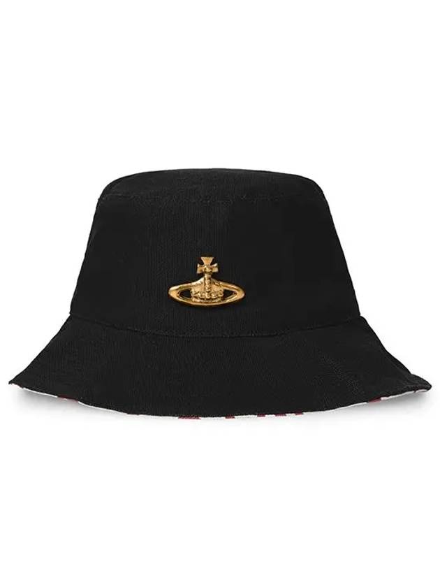 ORB Metal Bucket Hat Black - VIVIENNE WESTWOOD - BALAAN 6