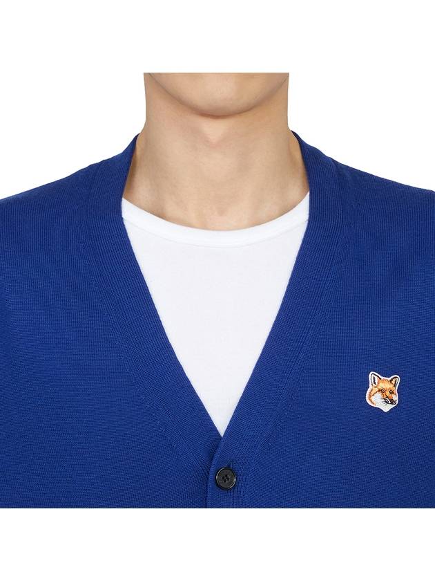 Fox Head Patch Classic Cardigan Deep Blue - MAISON KITSUNE - BALAAN 7