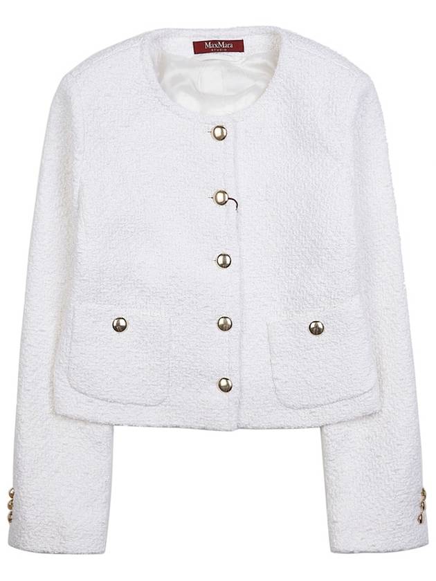 Women's Gavino Cotton Jacket White - MAX MARA - BALAAN 11