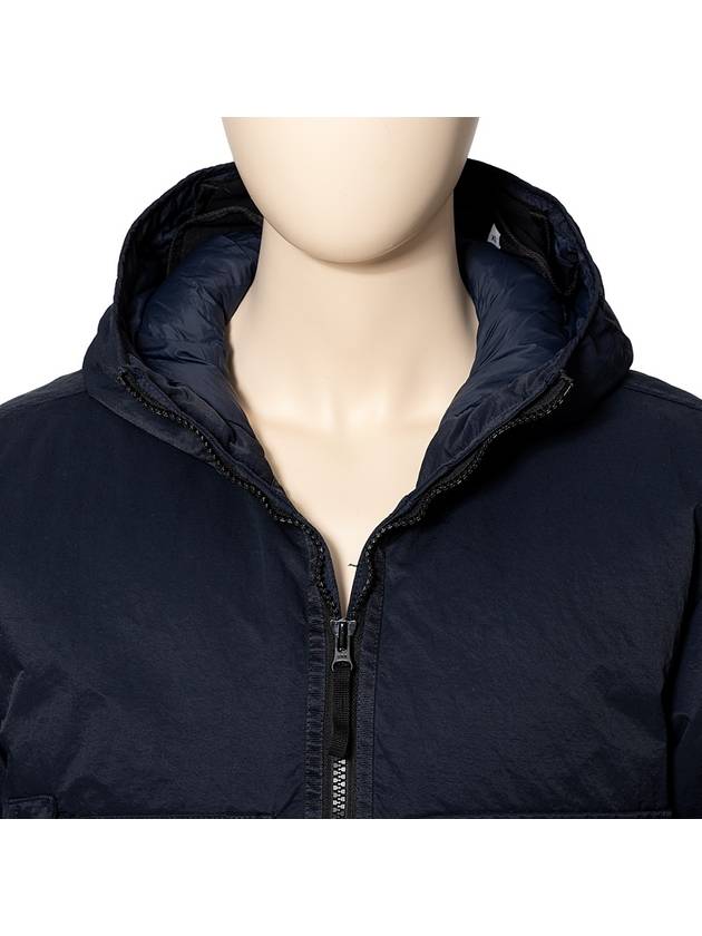 Opaque Nylon Twill Down Padded Navy - STONE ISLAND - BALAAN 5