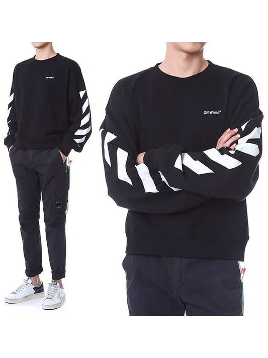 Logo Printing Sweatshirt Sweatshirt Black - OFF WHITE - BALAAN 2