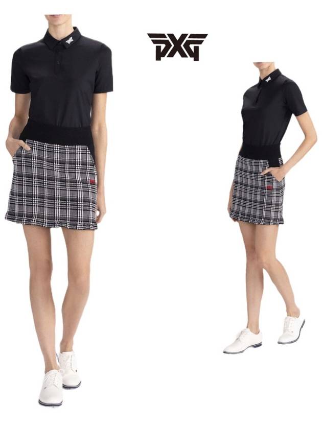 golf wear CHECKER PLAID knit skirtskirt - PXG - BALAAN 1