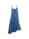 Women's Twisted Strappy Denim Short Dress Blue - JW ANDERSON - BALAAN 2