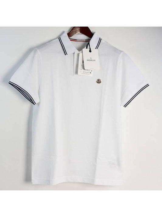 Logo Polo Short Sleeve T Shirt L Domestic Around 100 H1 091 8A00010 84556W - MONCLER - BALAAN 1