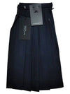 Women's SIERRA Pleated Skirt Navy - J.LINDEBERG - BALAAN 4