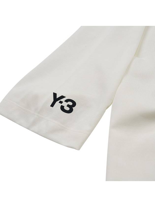 3 Stripe Short Sleeve T-Shirt Off White - Y-3 - BALAAN 5