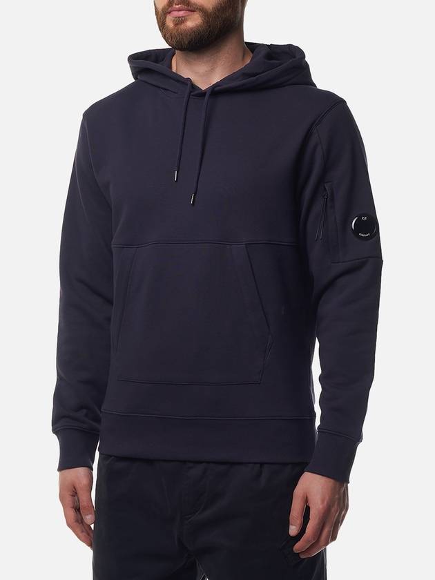 Diagonal Raised Fleece Lens Hoodie Purple - CP COMPANY - BALAAN 5