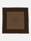 Centered Monogram Silk Scarf Brown - TOTEME - BALAAN 2