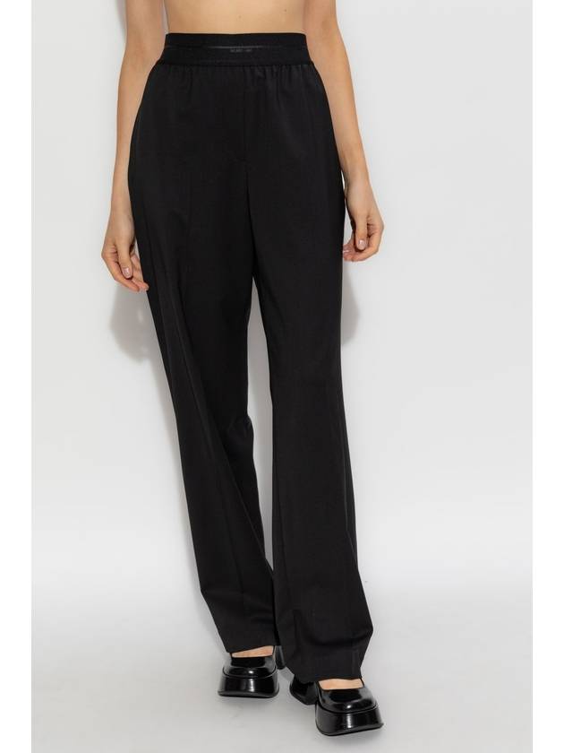 Helmut Lang Pants With Elastic Waistband, Women's, Black - HELMUT LANG - BALAAN 3