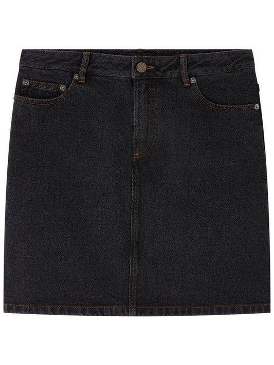 Women's Standard Denim A-Line Skirt Black - A.P.C. - BALAAN 2