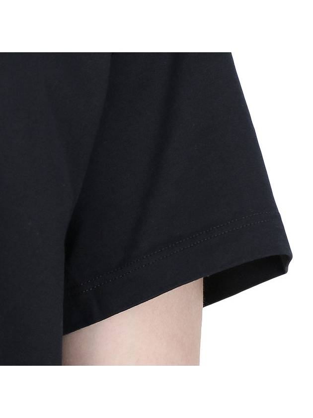 Numeric Embroidered Logo Mako Cotton Short Sleeve T-Shirt Black - MAISON MARGIELA - BALAAN 8