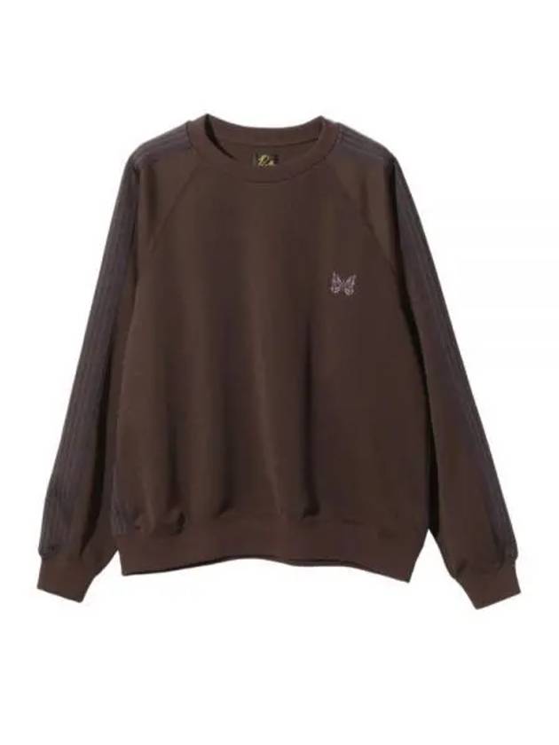 Poly Smooth Track Crew Neck Sweatshirt Dark Brown - NEEDLES - BALAAN 2